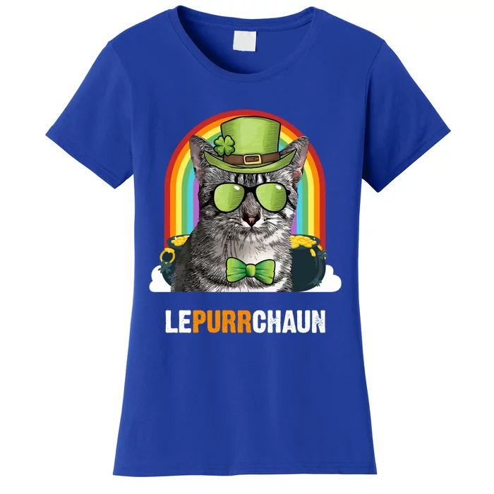 Funny Egyptian Mau Cat Lepurrchaun St Patricks Day Gift Women's T-Shirt