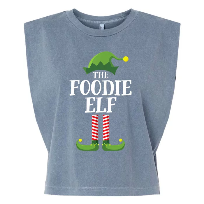 Foodie Elf Matching Family Group Christmas Party Garment-Dyed Women's Muscle Tee