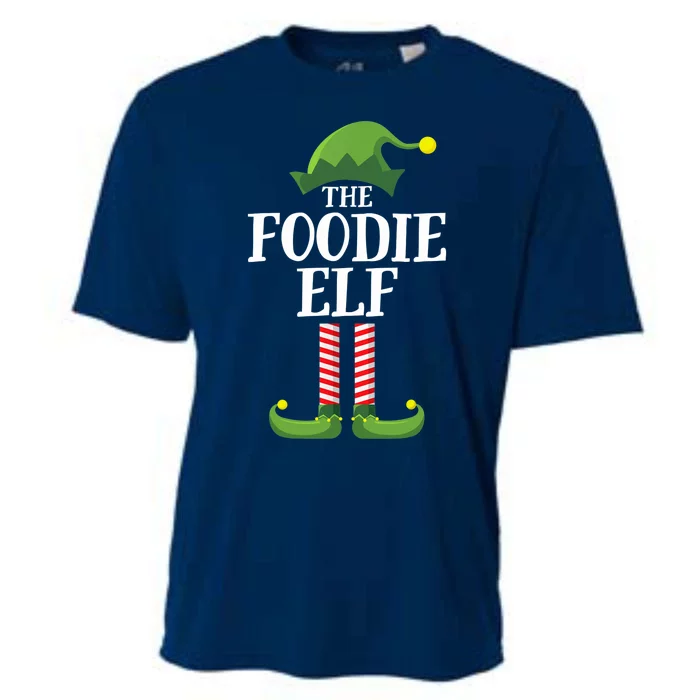 Foodie Elf Matching Family Group Christmas Party Cooling Performance Crew T-Shirt