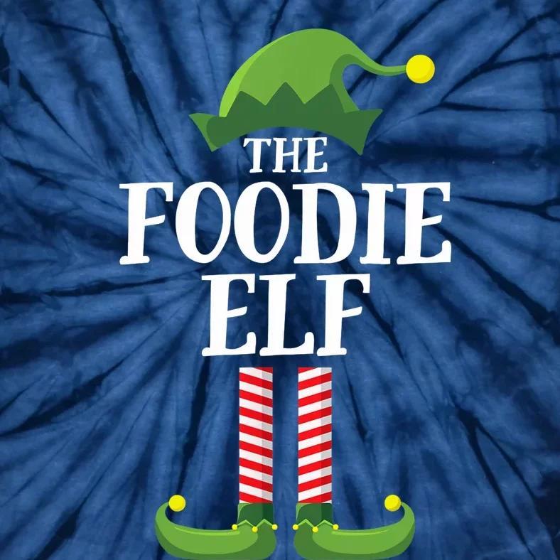 Foodie Elf Matching Family Group Christmas Party Tie-Dye T-Shirt