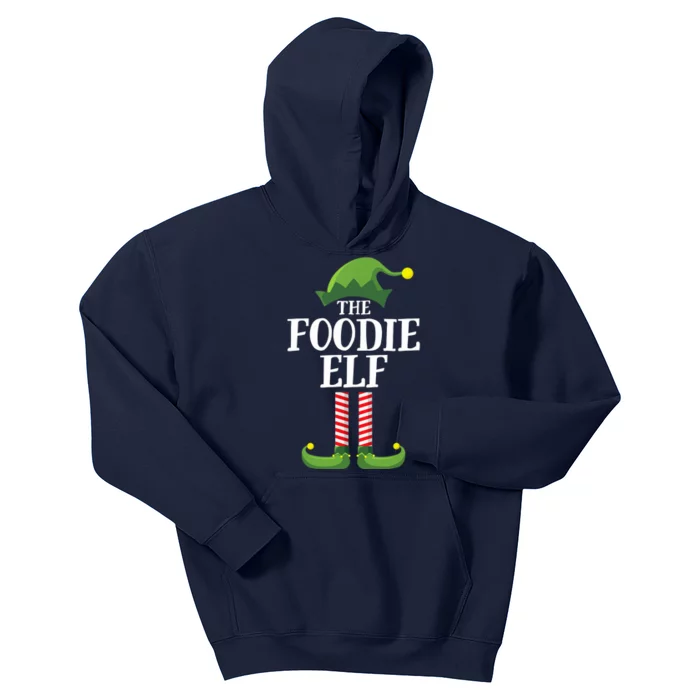 Foodie Elf Matching Family Group Christmas Party Kids Hoodie