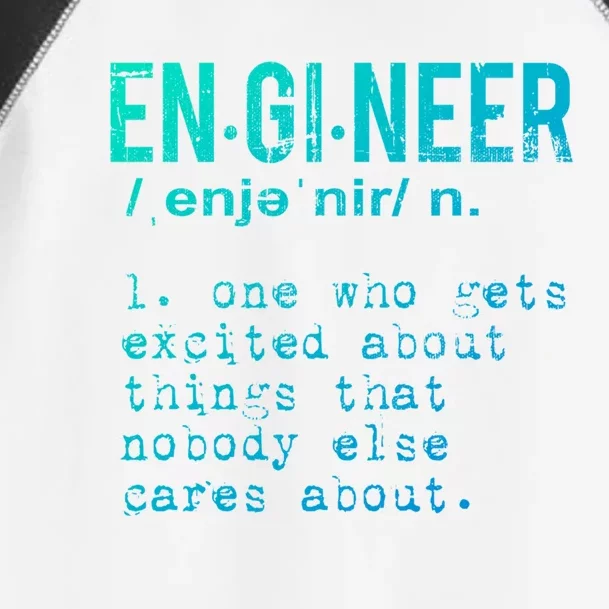 Funny Engineering Meaningful Gift Engineer Definition Gift Toddler Fine Jersey T-Shirt