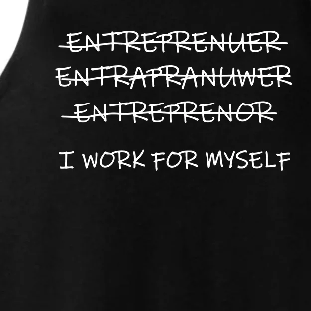 Funny Entrepreneur Men Women CEO Business Owner Gifts Ladies Tri-Blend Wicking Tank