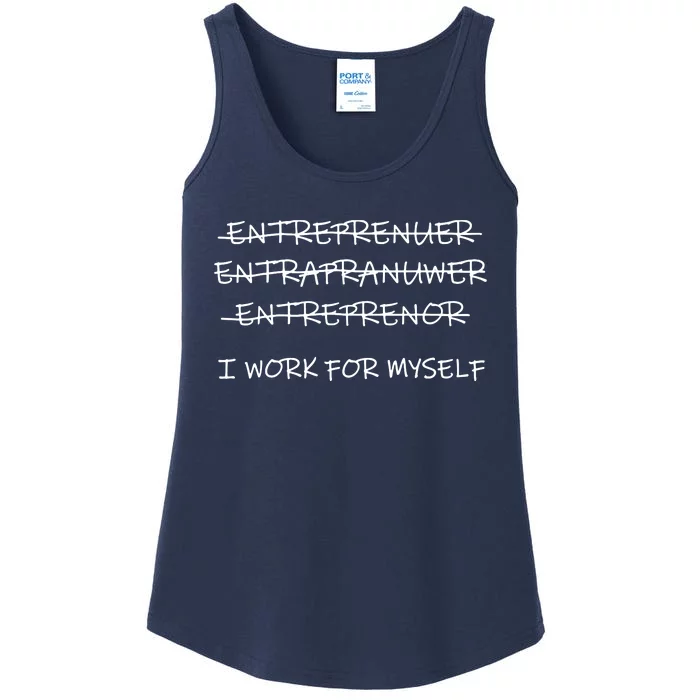 Funny Entrepreneur Men Women CEO Business Owner Gifts Ladies Essential Tank