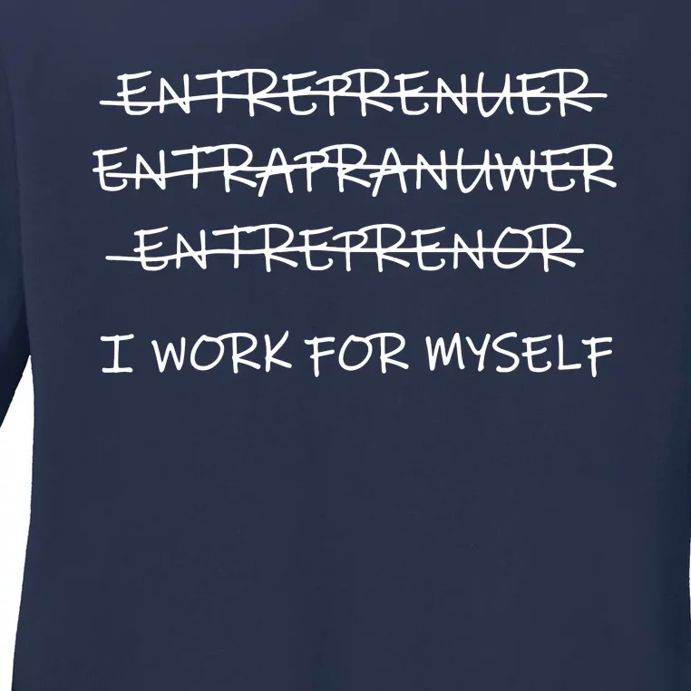 Funny Entrepreneur Men Women CEO Business Owner Gifts Ladies Long Sleeve Shirt