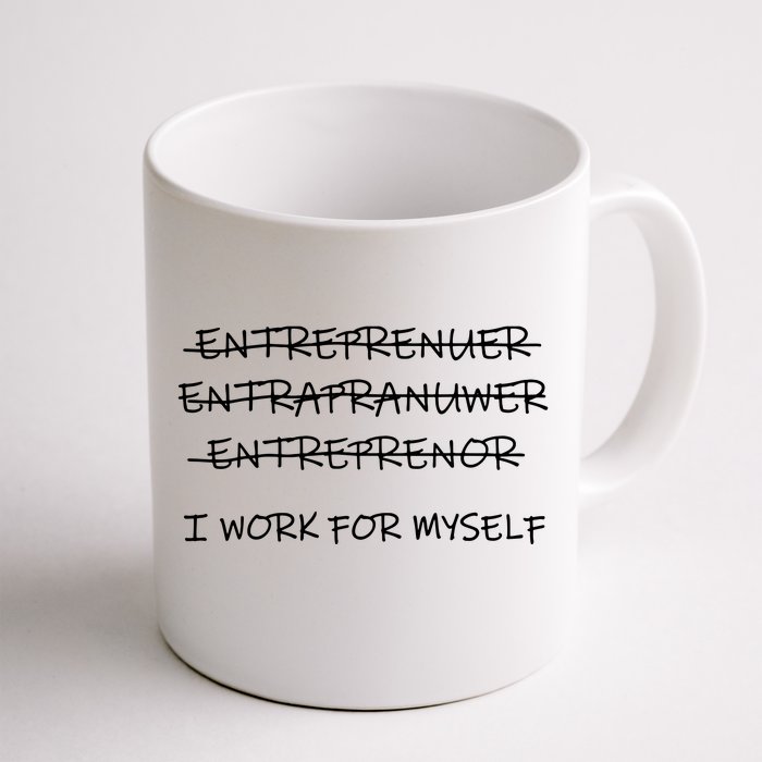 Funny Entrepreneur Men Women CEO Business Owner Gifts Front & Back Coffee Mug