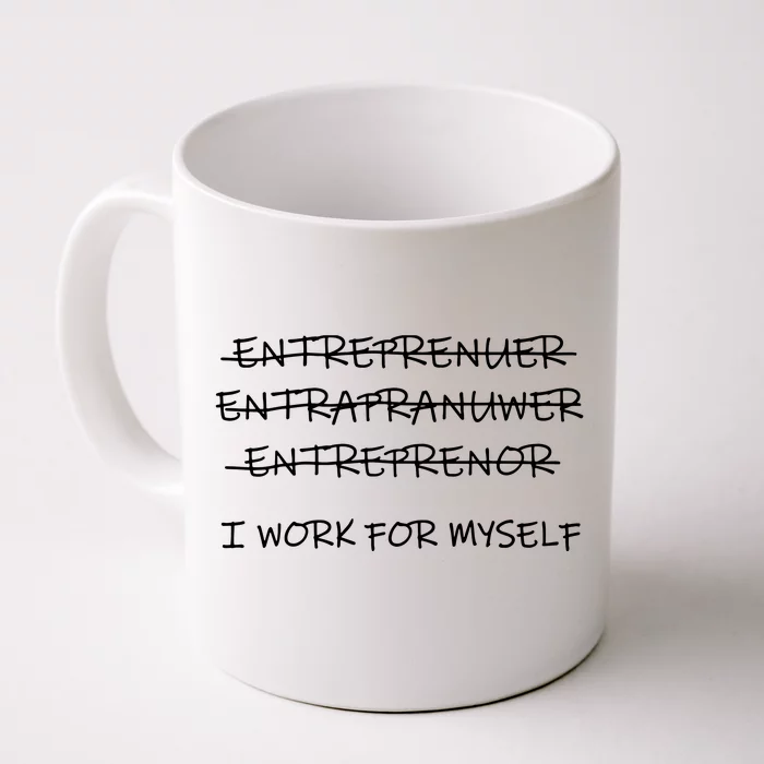 Funny Entrepreneur Men Women CEO Business Owner Gifts Front & Back Coffee Mug