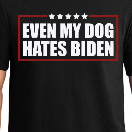 Funny Even My Dog Hates Biden Sarcastic Political Joke Pajama Set