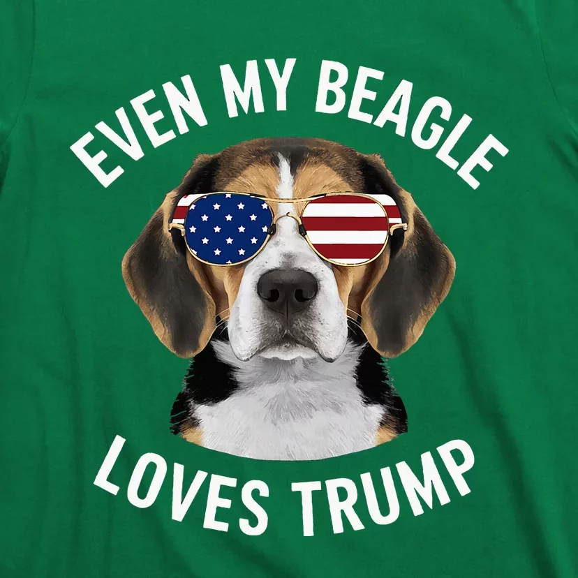 Funny Even My Beagle Loves Trump Political T-Shirt