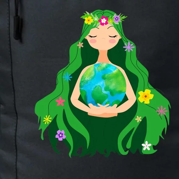 Flower Earth Mother Figure Cute Daily Commute Backpack