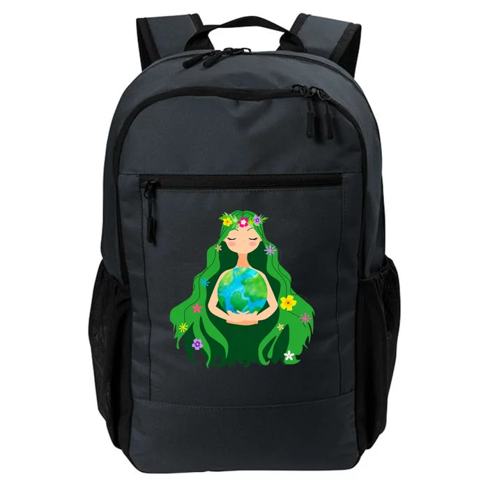 Flower Earth Mother Figure Cute Daily Commute Backpack