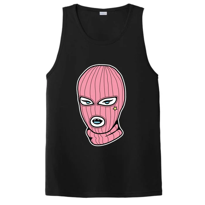 Female Pink Ski Performance Tank