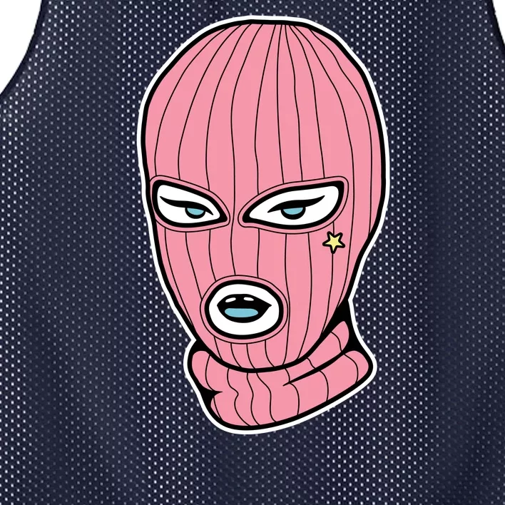 Female Pink Ski Mesh Reversible Basketball Jersey Tank