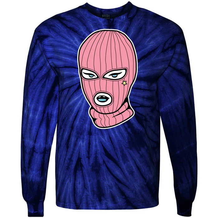 Female Pink Ski Tie-Dye Long Sleeve Shirt