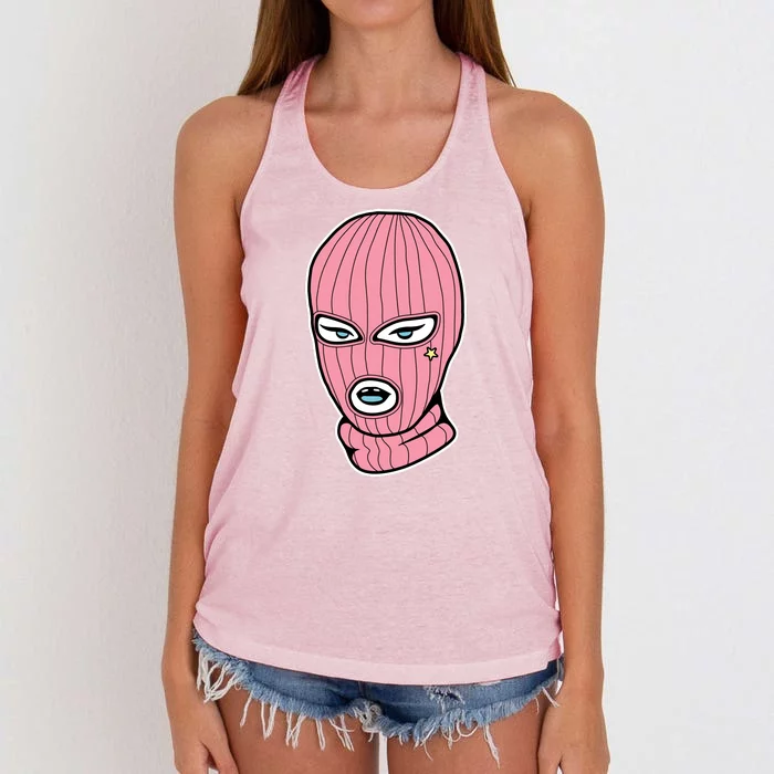 Female Pink Ski Women's Knotted Racerback Tank