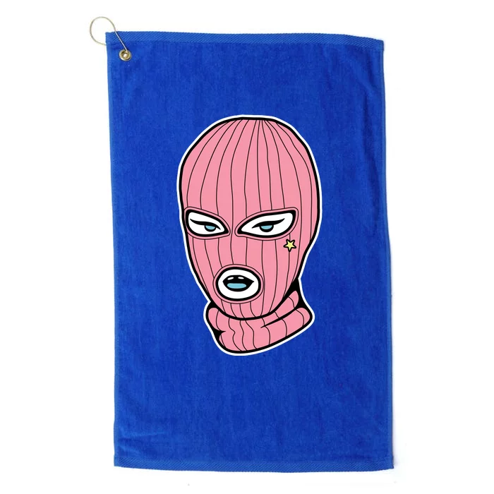 Female Pink Ski Platinum Collection Golf Towel