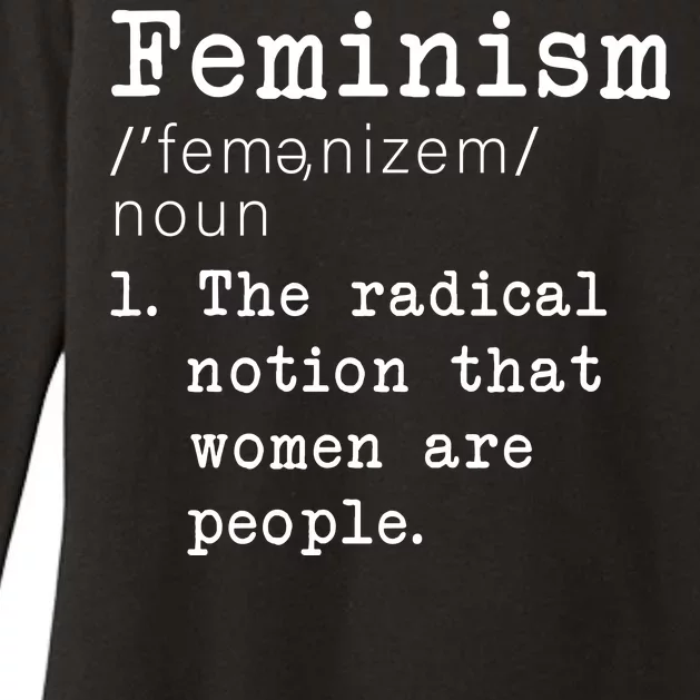 Feminism Definition Womens CVC Long Sleeve Shirt