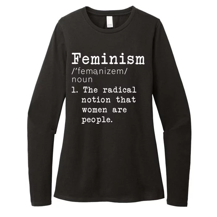 Feminism Definition Womens CVC Long Sleeve Shirt