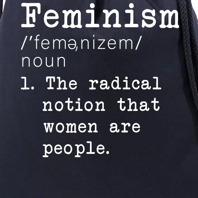 Feminism Definition Drawstring Bag