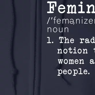 Feminism Definition Full Zip Hoodie