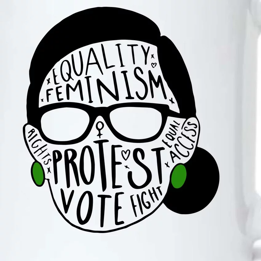 Feminism Equality Protest Vote Ruth Bader Ginsburg Black Color Changing Mug