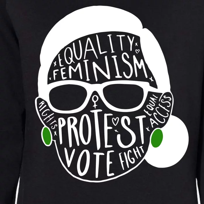 Feminism Equality Protest Vote Ruth Bader Ginsburg Womens California Wash Sweatshirt