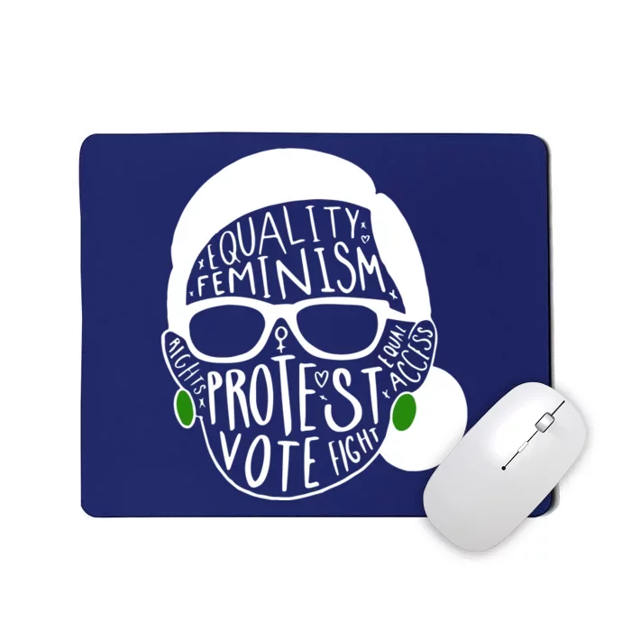 Feminism Equality Protest Vote Ruth Bader Ginsburg Mousepad