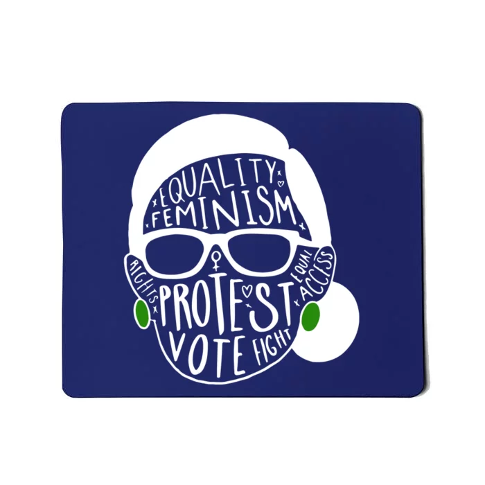 Feminism Equality Protest Vote Ruth Bader Ginsburg Mousepad