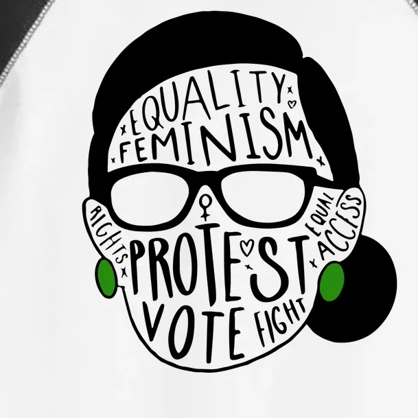 Feminism Equality Protest Vote Ruth Bader Ginsburg Toddler Fine Jersey T-Shirt