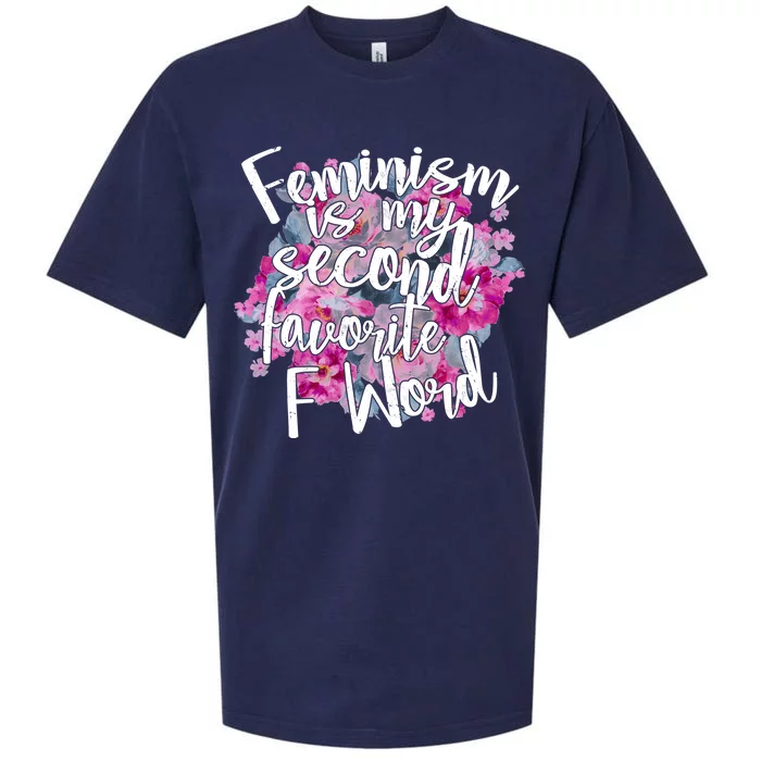 Feminism Is My Second Favorite F Word Sueded Cloud Jersey T-Shirt