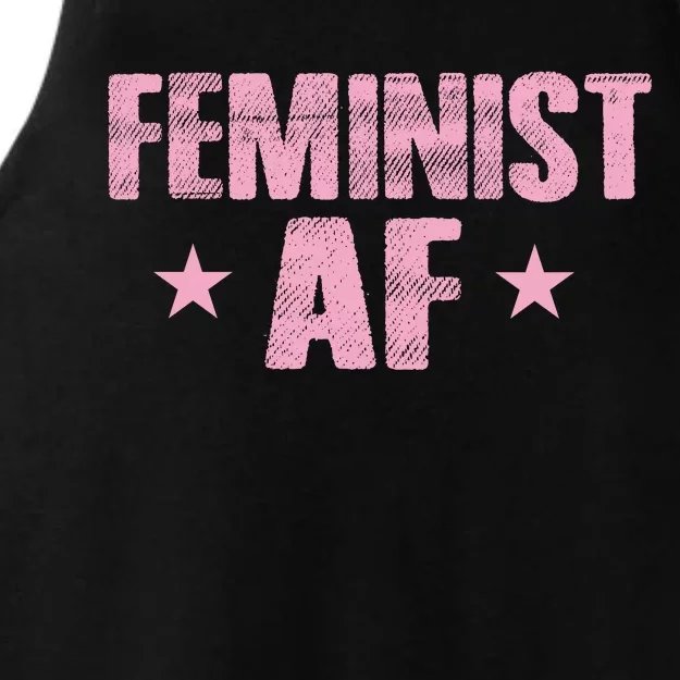 Feminist AF Ladies Tri-Blend Wicking Tank