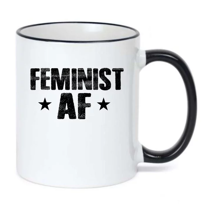 Feminist AF Black Color Changing Mug