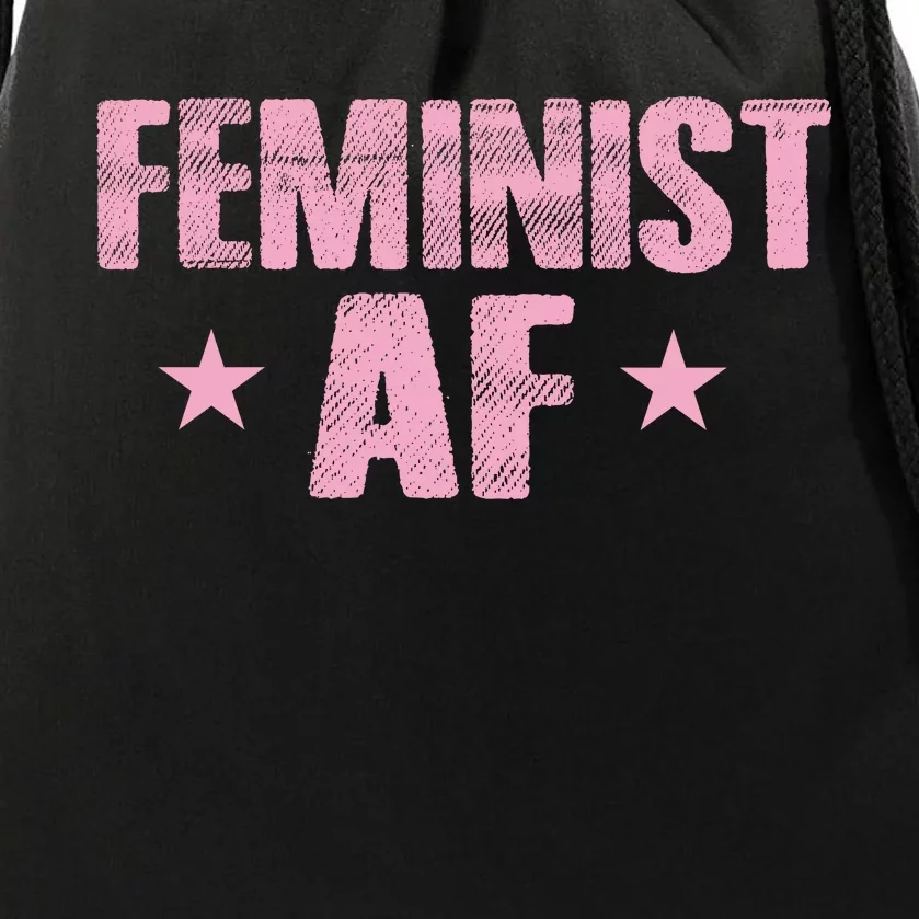 Feminist AF Drawstring Bag