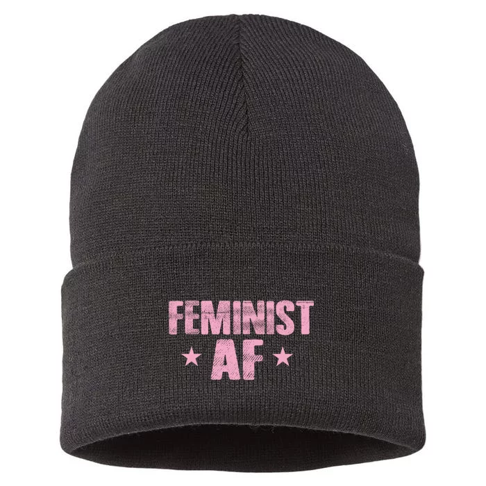 Feminist AF Sustainable Knit Beanie