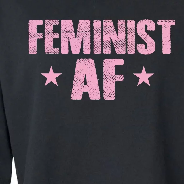 Feminist AF Cropped Pullover Crew