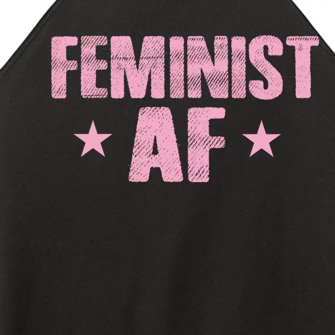 Feminist AF Women’s Perfect Tri Rocker Tank