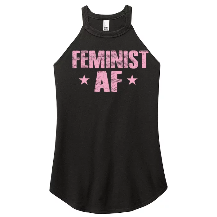 Feminist AF Women’s Perfect Tri Rocker Tank