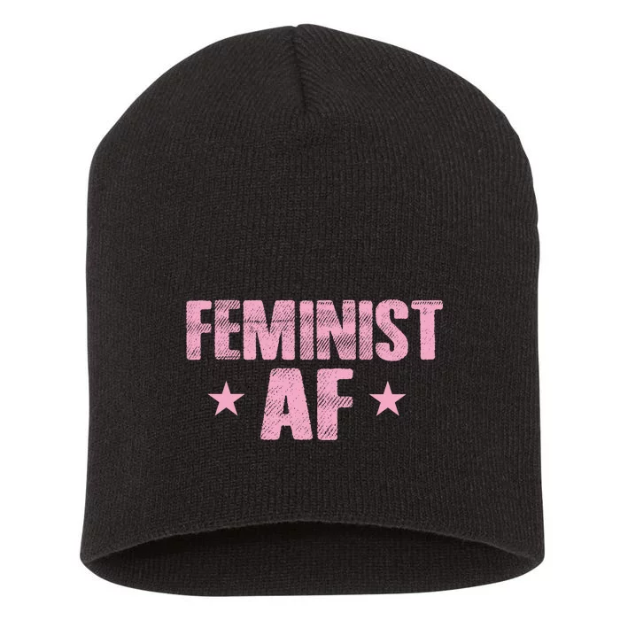 Feminist AF Short Acrylic Beanie