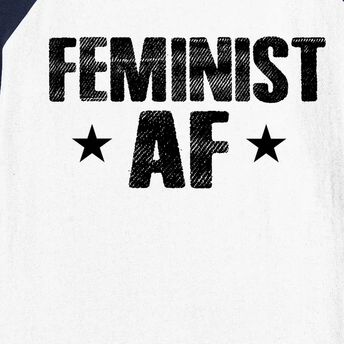 Feminist AF Baseball Sleeve Shirt