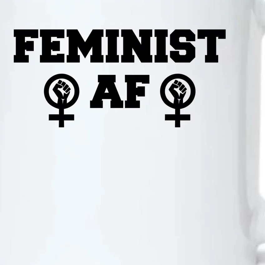 Feminist AF Women's Rights Fist Logo Black Color Changing Mug