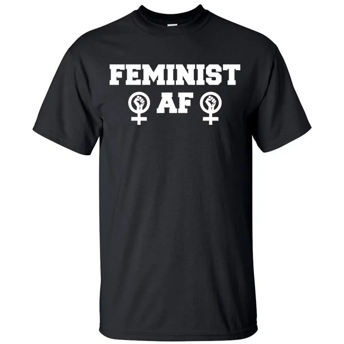 Feminist AF Women's Rights Fist Logo Tall T-Shirt