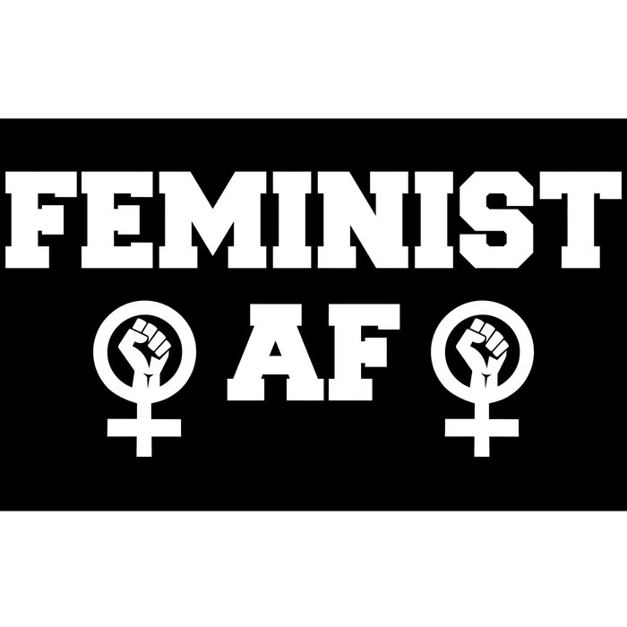 Feminist AF Women's Rights Fist Logo Bumper Sticker