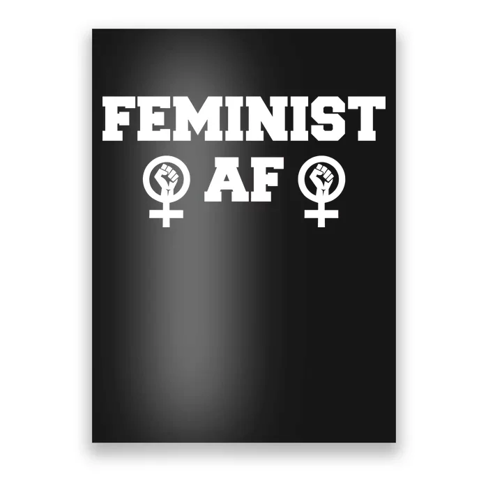 Feminist AF Women's Rights Fist Logo Poster