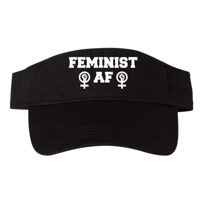 Feminist AF Women's Rights Fist Logo Valucap Bio-Washed Visor