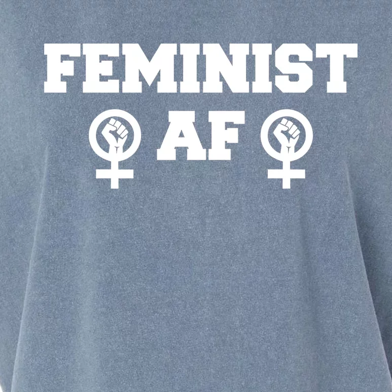 Feminist AF Women's Rights Fist Logo Garment-Dyed Women's Muscle Tee