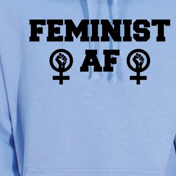 Feminist AF Women's Rights Fist Logo Unisex Surf Hoodie