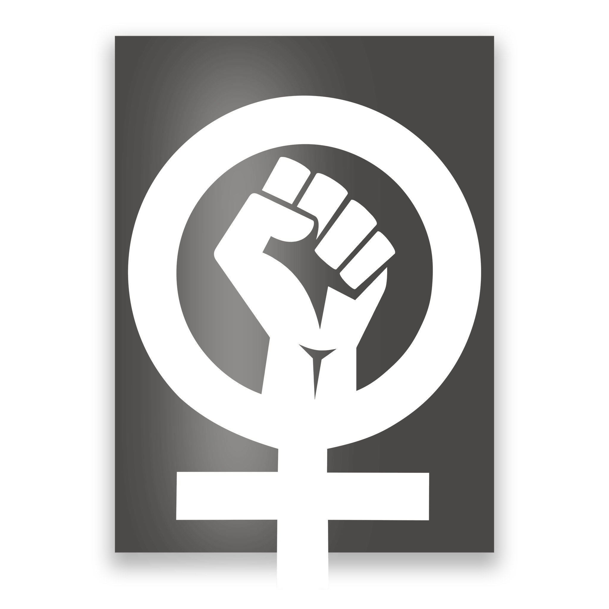 Feminist Womens Rights Feminism Symbol Poster Teeshirtpalace