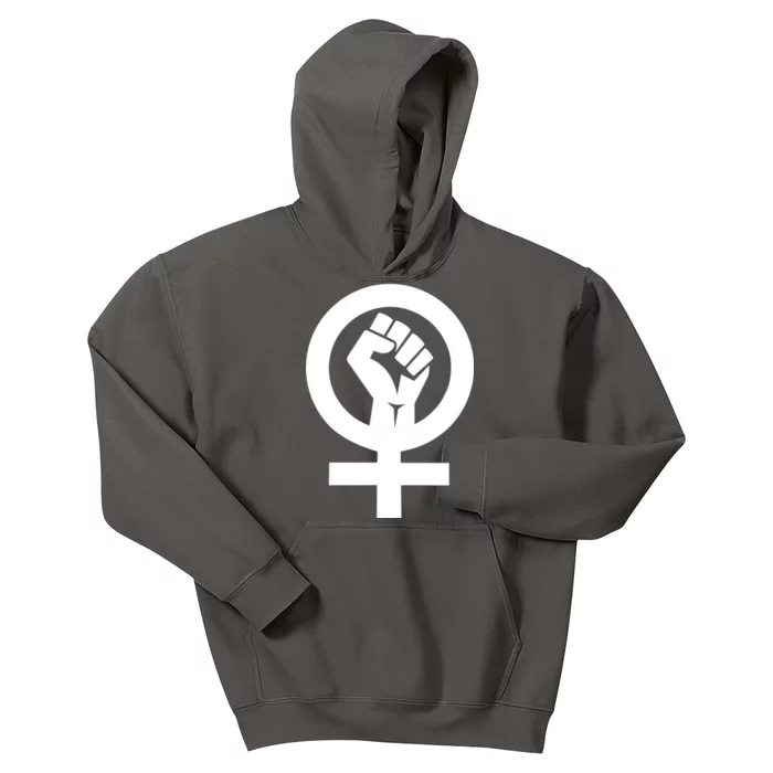 Feminist Womens Rights Feminism Symbol Kids Hoodie