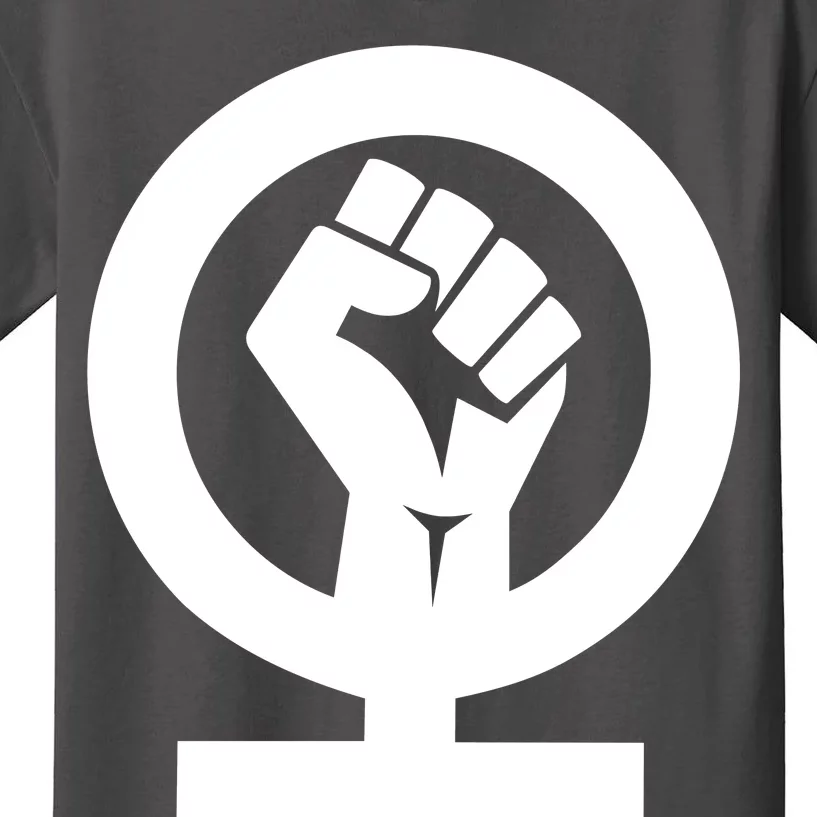 Feminist Womens Rights Feminism Symbol Kids T-Shirt