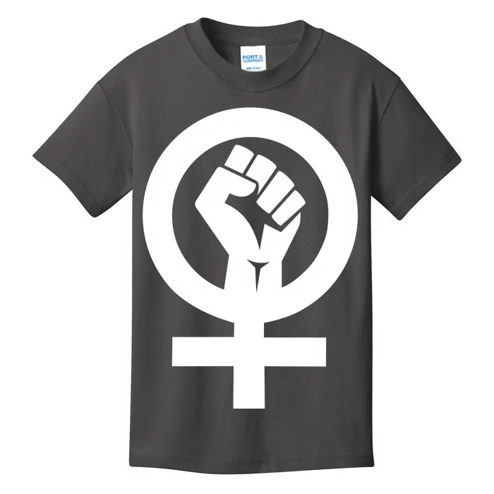 Feminist Womens Rights Feminism Symbol Kids T-Shirt